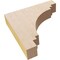 Ekena Millwork 2"W x 10"D x 10"H Thin Pescadero Rough Cedar Woodgrain TimberThane Corbel, Primed Tan CORUR02X10X10PECRCPR - alternate 3